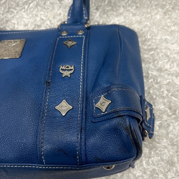 MCM Blue Leather shoulder Bag - Picture 9 of 16